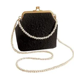 お着物にも❣️最終セール✨　 黒 パーティー 結婚式 ハンドバッグ フォーマル