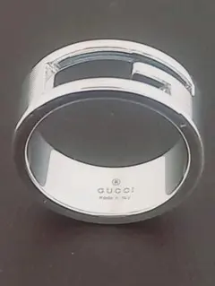 美品 GUCCI グッチ Gカットアウトシルバーリング