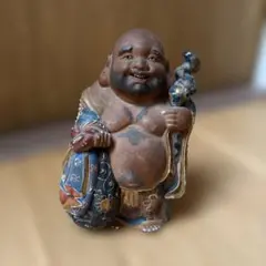 九谷焼 布袋様 置物 陶器 縁起物