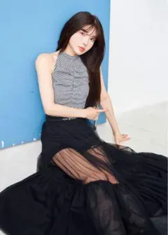 ギンガムチェックアメスリギャザートップス