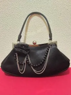 ✨タイムセール✨エレガントな黒のパーティーバッグ 結婚式 入学式 卒業式