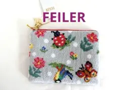 9時30分限定品【フェイラー】 ハイジドット×アンドハイジ ポーチ　てんとう虫