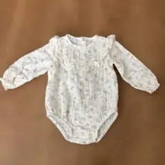ZARA BABY : フラワードットメッシュボディスーツ 3-6ヶ月