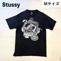 レア　Stussy 古着　ブラック Tシャツ グラフィックプリント　メンズ