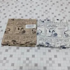 【新品】⑽　スヌーピー　テニス柄　大判バンダナハンカチ　2点セット