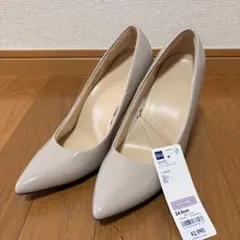 GU マシュマロハイヒールパンプス ベージュ 24.5cm