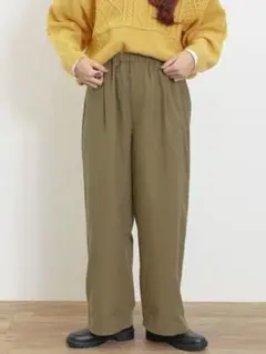 Samansa Mos2サマンサ モスモス【保温加工・帯電防止】ワイドパンツ