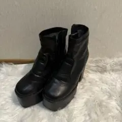 GRL 厚底 サイドジップ ブーツ ブラック 23.0のサムネイル