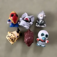 ウルトラマンシリーズ 指人形　ソフビ 6体セット