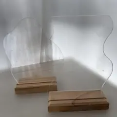 アクリル製　アクセサリー　ディスプレイ　2個セット