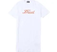 新品DIESEL ディーゼル レディースロゴプリント 半袖カットソーワンピースのサムネイル
