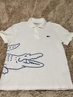 LACOSTE クロコダイルプリント ポロシャツ US S