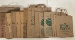 【Whole Foods Trader Joe's 】ショップ袋 合計32枚