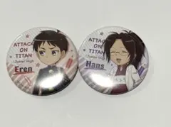 進撃の巨人　巨人中学校　キャラバッジコレクション　ハンジ　エレン　まとめ売り