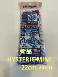 【新品❣️HYSTERIC MINI☆ヒスミニ☆ミニちゃん総柄ニーハイソックス】
