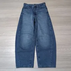 GU バレルレッグジーンズ　65BLUE　M標準丈