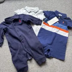 Ralph Lauren ポロ ロンパース 3M 3枚セット