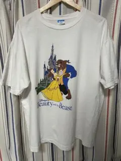レア　90年代　Disney 美女と野獣 Tシャツ　XL ディズニー　ビンテージ