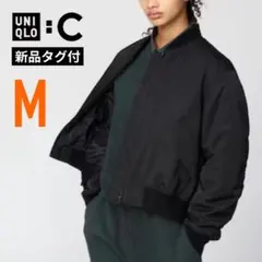 新品★UNIQLO C ボマージャケット ブラック 黒 M ユニクロC MA1