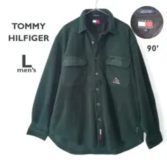 90sトミーヒルフィガー｜オールドトミー フラッグタグ│フリースシャツ L