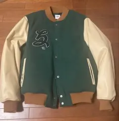 ZARA ダークグリーン ベージュ スタジャン M