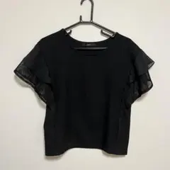 【美品】VICKY 黒　トップスのサムネイル