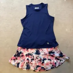 お取り置き　　新品　lija スコート　タンク　2点セット ForceTankフォースタンク| テニスウェア|ノースリーブ|White