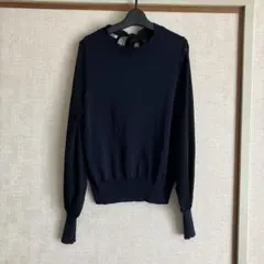 【美品】ビアッジョブルー　長袖スプリングニット　サイズ2のサムネイル