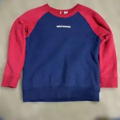 Miki House ラグランスリーブ トレーナー 110