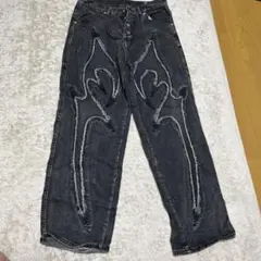 GUAPI PIERCING デニム パンツ Vintage grey バギー - メルカリ