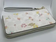 【新品】COACH 長財布 フローラル 花柄 アウトレット 正規品 FC8695