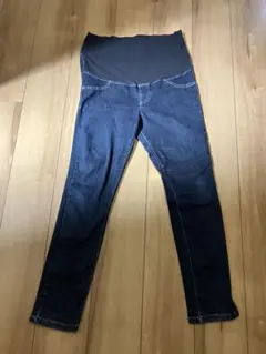マタニティスキニーパンツ ダークブルー
