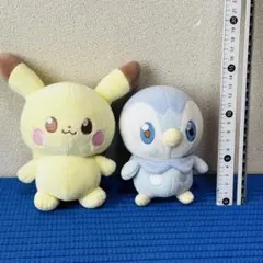 ポケモン ポケピース めちゃもふぐっとぬいぐるみ ポッチャマ ピカチュウ