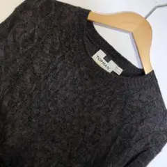 TOPMAN トップマン ケーブルニットセーター Mサイズ パープル