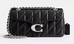 【新品】COACH タビー ショルダー バッグ 26・キルティング　シルバー金具