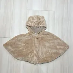 【ミキハウス】　クマのポンチョ　マイクロファーマント