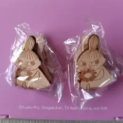 ムーミン　ミイ　木製　クリップ