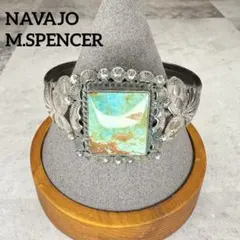 NAVAJO M.SPENCER ナバホ vintage ターコイズバングル