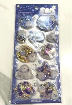 カミオジャパン シマエナガ シャカシャカシール スパンコールパーティー