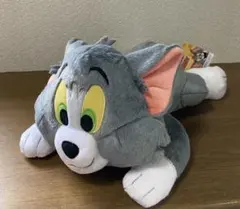 トムとジェリー 寝そべり Lぬいぐるみ　ジェリー