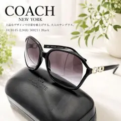 美品 COACH HC8145 ブラック サングラス ケース付のサムネイル