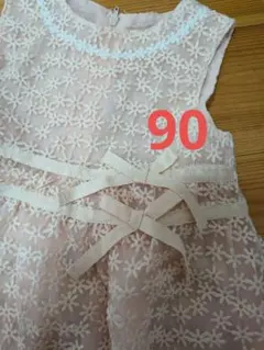 Lily ivory 花柄オーガンジーレース ワンピース 90のサムネイル