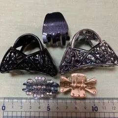 新品　バンスクリップ　ヘアクリップ 装飾　ヘアアクセサリー 5個セット