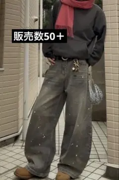 即日発送‼️ elev g.e.e.k 地底人Menes QS86 バギーデニム