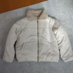 美品JaVa ボア襟付きアイボリー ダウンジャケット