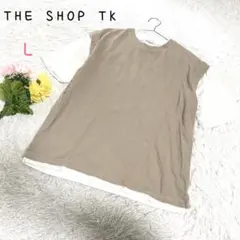 ♡ザ ショップ ティーケー【L】レイヤード風半袖カットソー 半袖Tシャツ 無地のサムネイル