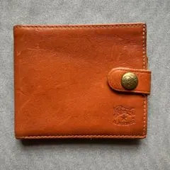 IL BISONTE イルビゾンテ レザー二つ折り財布 茶色 本革のサムネイル