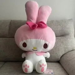 【新品未使用タグ付き】マイメロディ　超超BIGぬいぐるみ　みみむすび