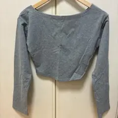 Dazy グレー クロップド長袖 Mサイズ