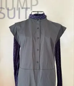 mikke ジャンプスーツ　オールインワン　グレー　ノースリーブ